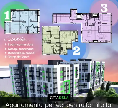 Vânzare apartament 1 camere, Ungheni