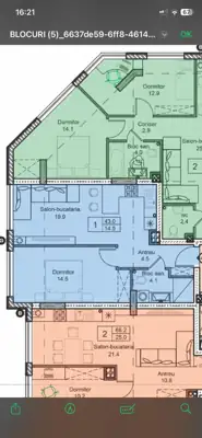 Vânzare apartament 2 camere, Ungheni